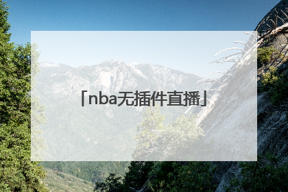 「nba无插件直播」nba在线高清免费直播软件